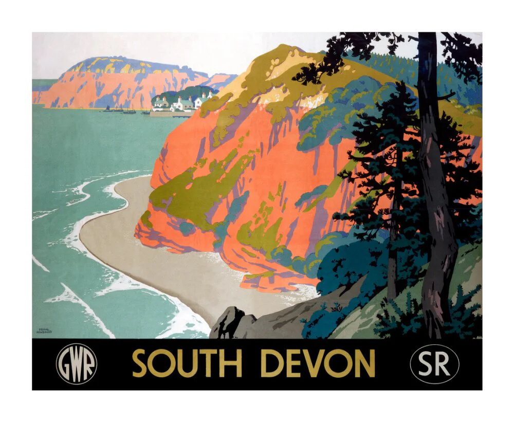 'South Devon', GWR/SR poster, 1945. - Image 30