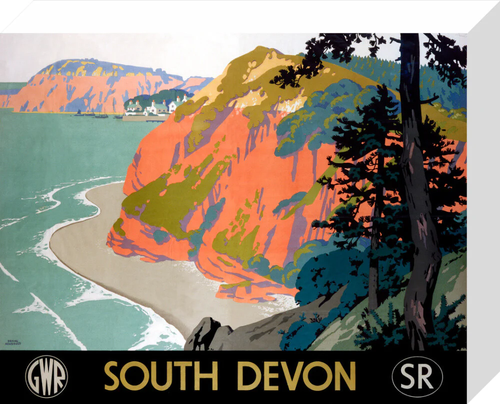 'South Devon', GWR/SR poster, 1945. - Image 31
