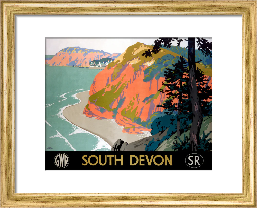 'South Devon', GWR/SR poster, 1945. - Image 38