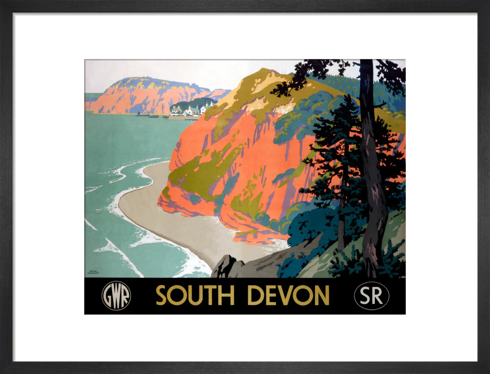 'South Devon', GWR/SR poster, 1945. - Image 46