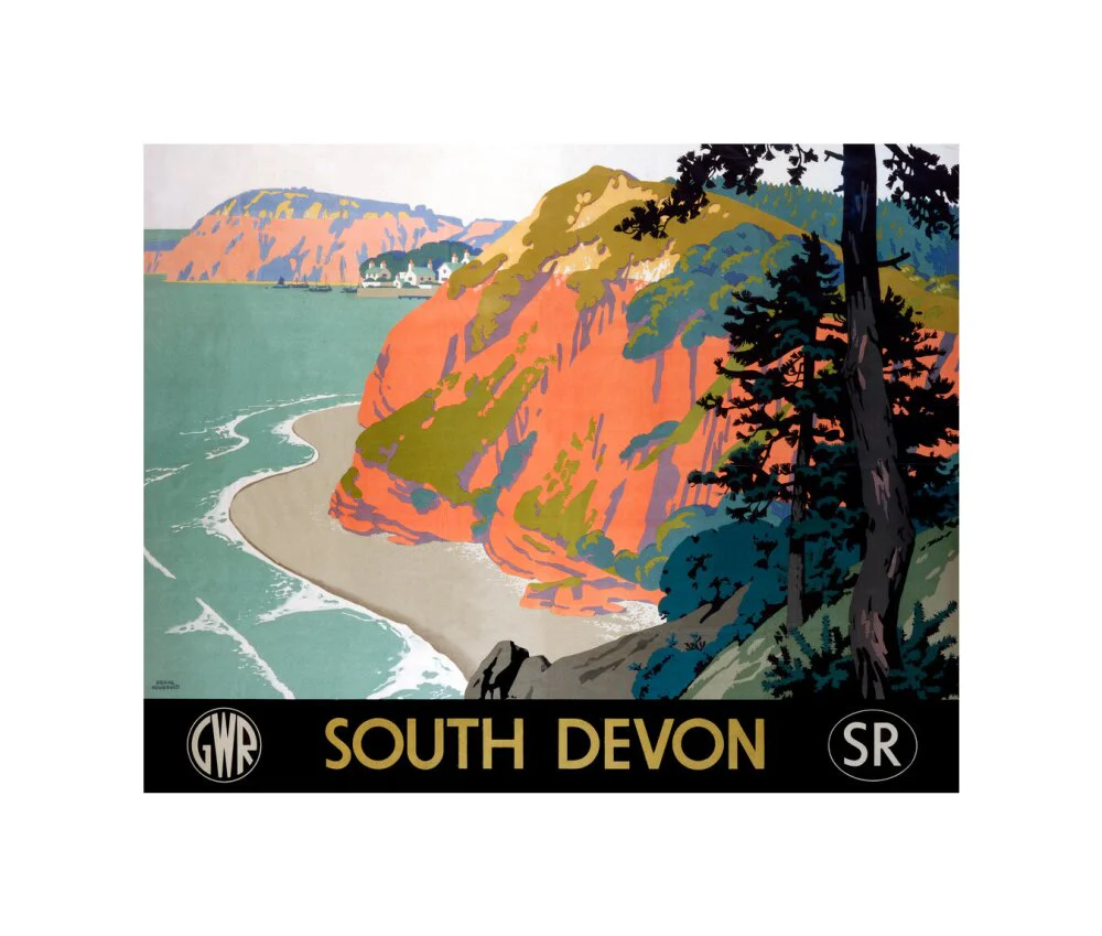 'South Devon', GWR/SR poster, 1945. - Image 60