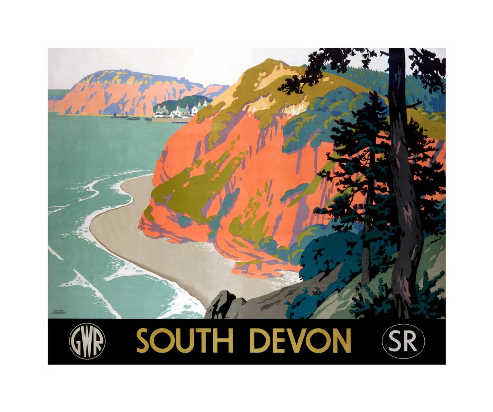'South Devon', GWR/SR poster, 1945. - Image 61