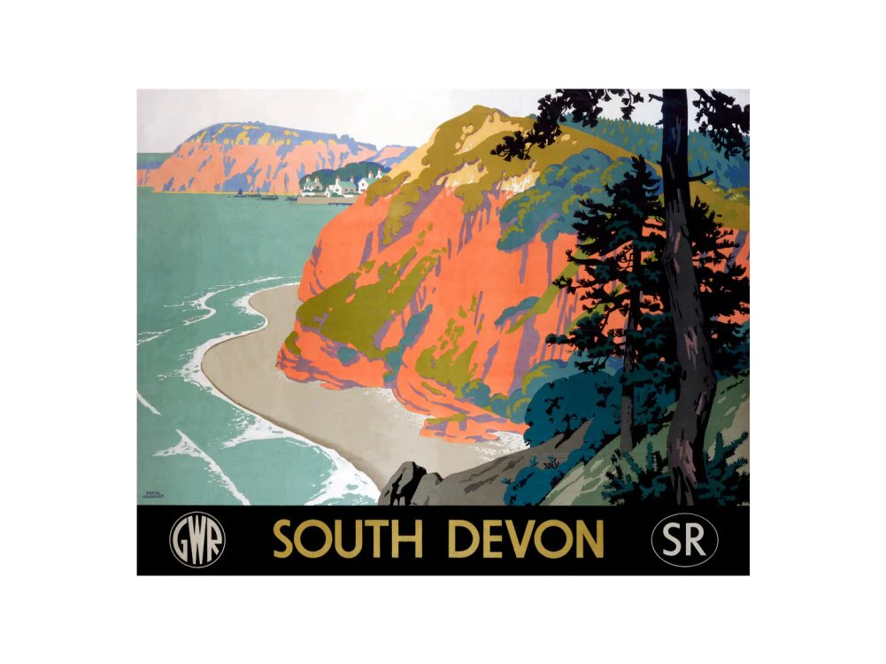 'South Devon', GWR/SR poster, 1945. - Image 7