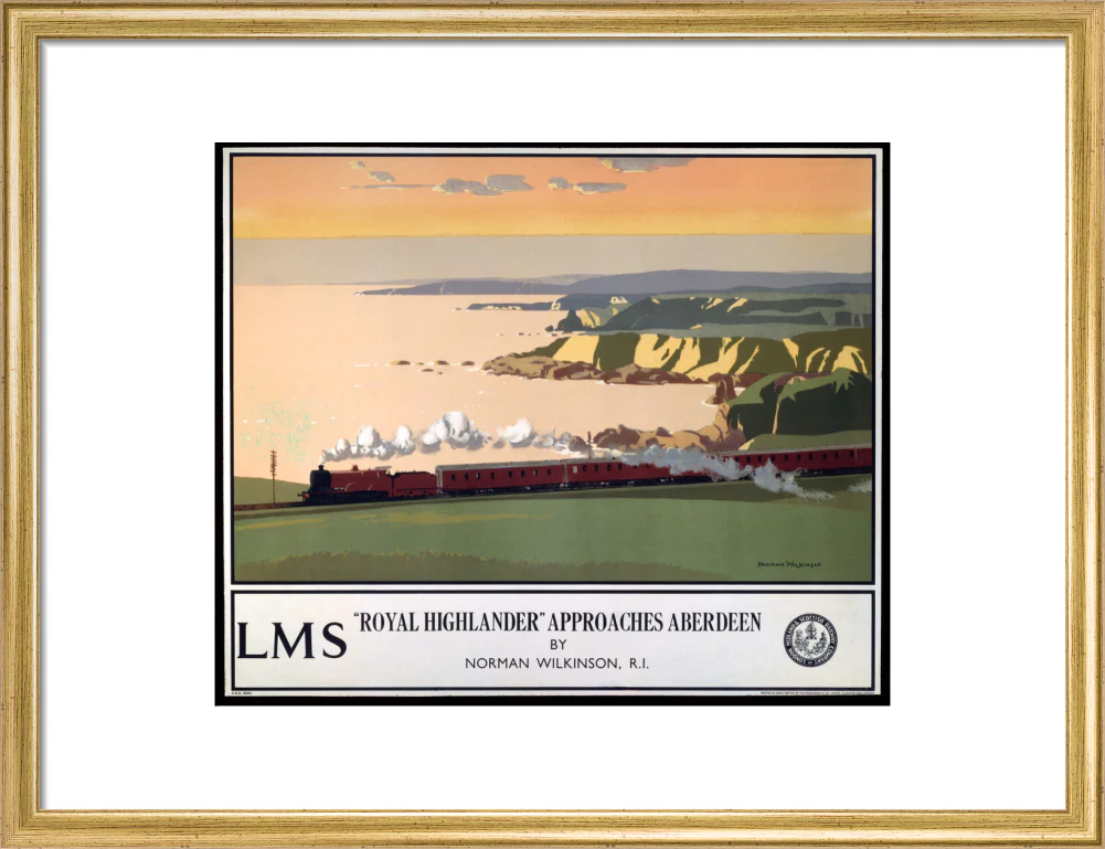 'Royal Highlander Approaches Aberdeen', LMS poster, 1923-1947. - Image 15
