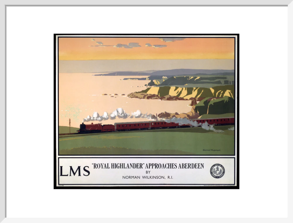'Royal Highlander Approaches Aberdeen', LMS poster, 1923-1947. - Image 19