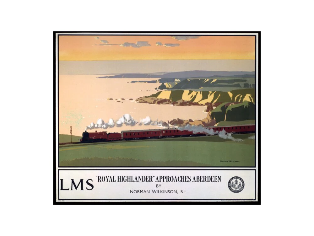 'Royal Highlander Approaches Aberdeen', LMS poster, 1923-1947. - Image 22