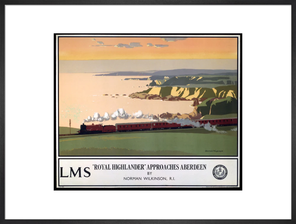 'Royal Highlander Approaches Aberdeen', LMS poster, 1923-1947. - Image 23