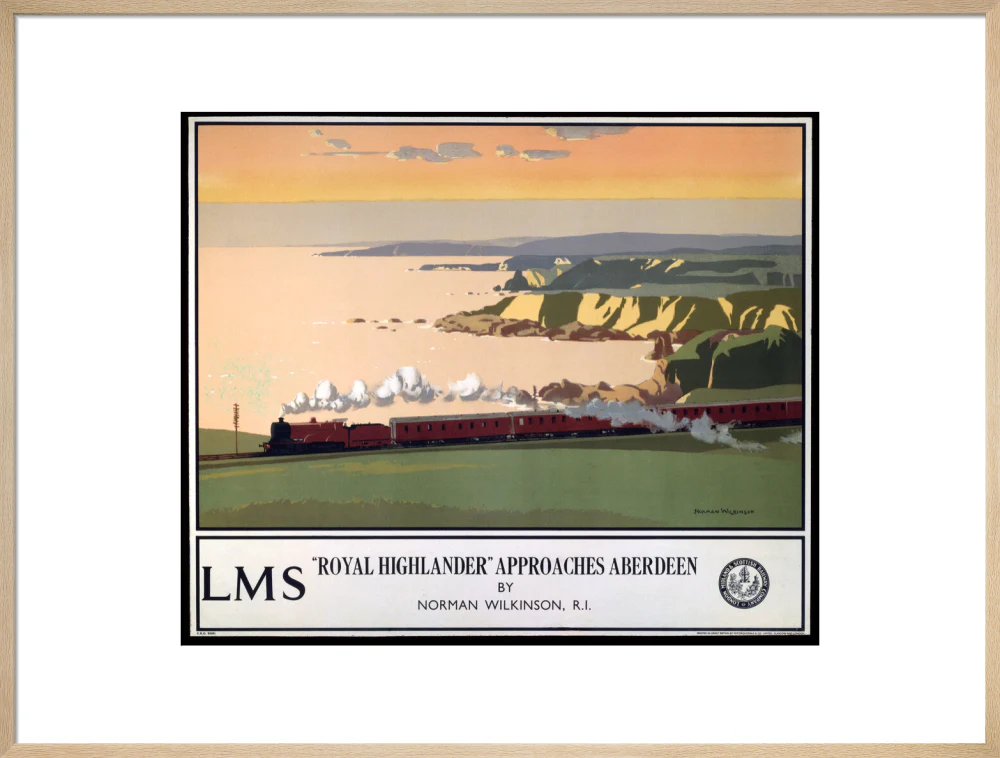 'Royal Highlander Approaches Aberdeen', LMS poster, 1923-1947. - Image 26