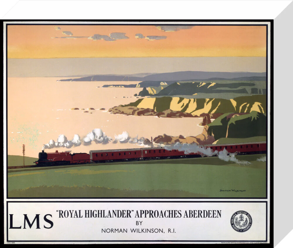 'Royal Highlander Approaches Aberdeen', LMS poster, 1923-1947. - Image 31