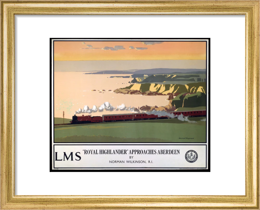 'Royal Highlander Approaches Aberdeen', LMS poster, 1923-1947. - Image 5