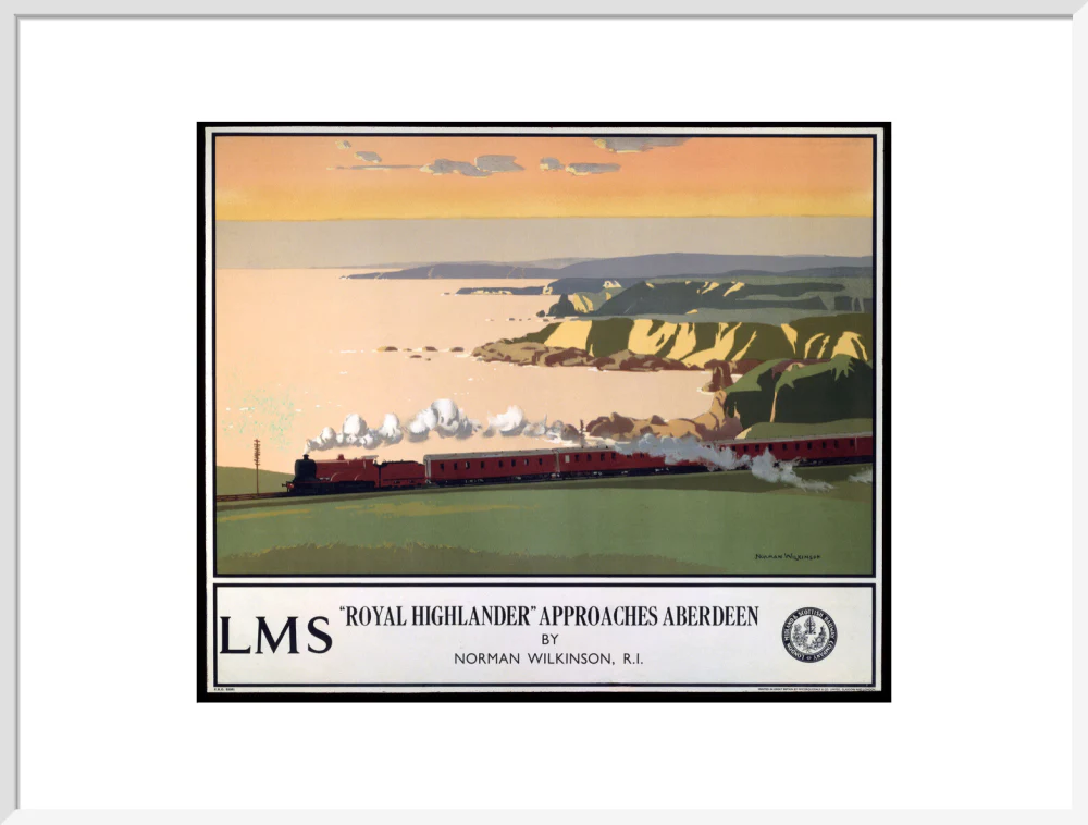 'Royal Highlander Approaches Aberdeen', LMS poster, 1923-1947. - Image 57