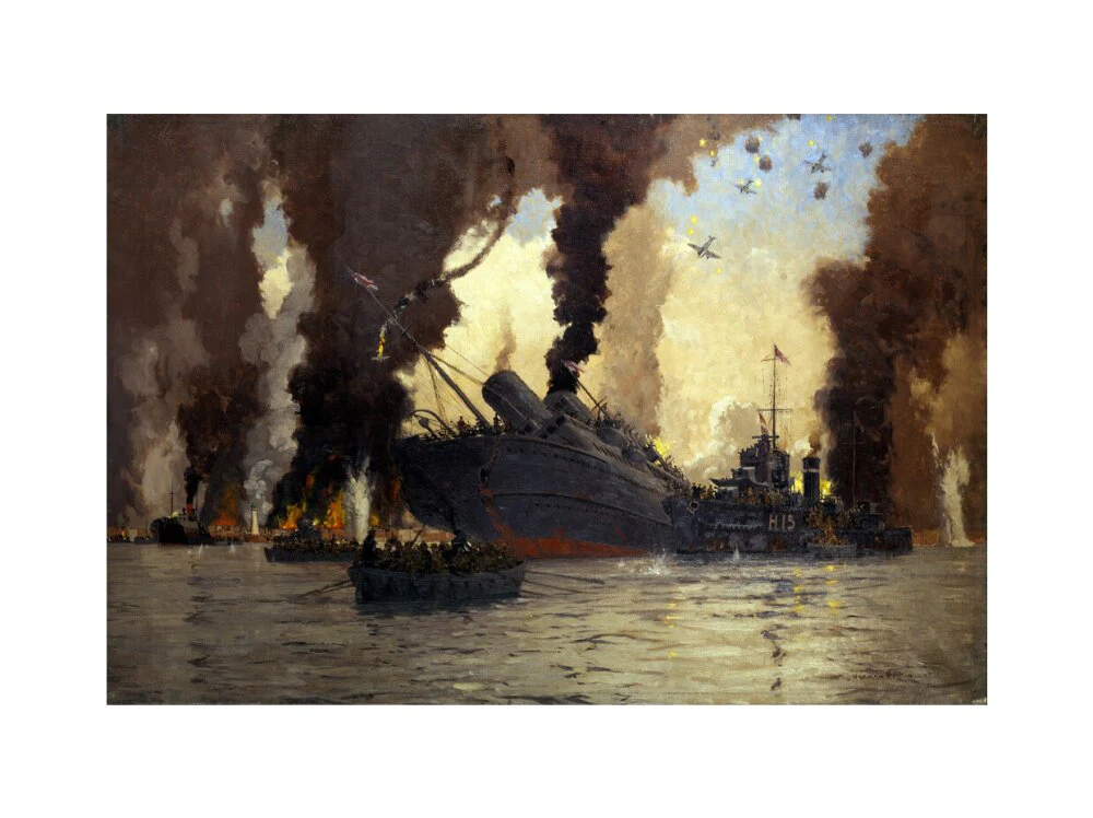 Sinking of the LMS steamer SS 'Scotia' off Dunkirk, France, 1940. - Image 22
