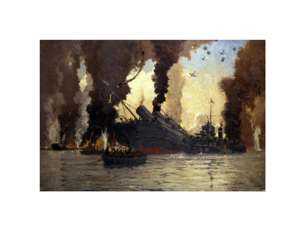 Sinking of the LMS steamer SS 'Scotia' off Dunkirk, France, 1940. - Image 27