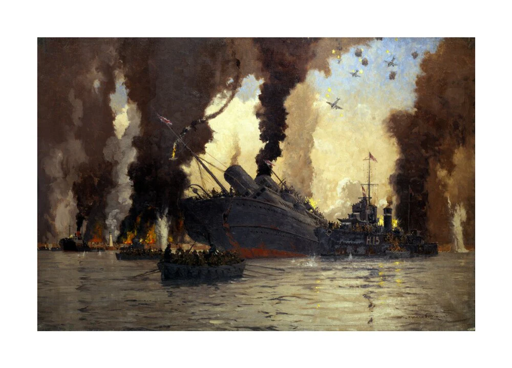 Sinking of the LMS steamer SS 'Scotia' off Dunkirk, France, 1940. - Image 29