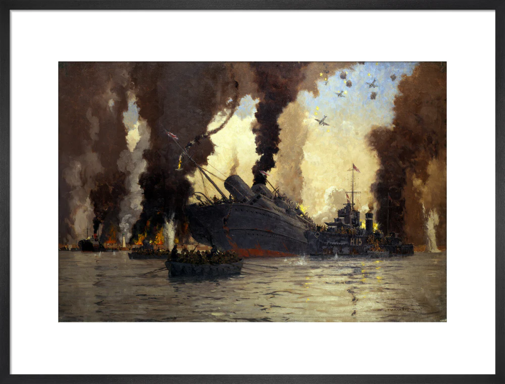 Sinking of the LMS steamer SS 'Scotia' off Dunkirk, France, 1940. - Image 51