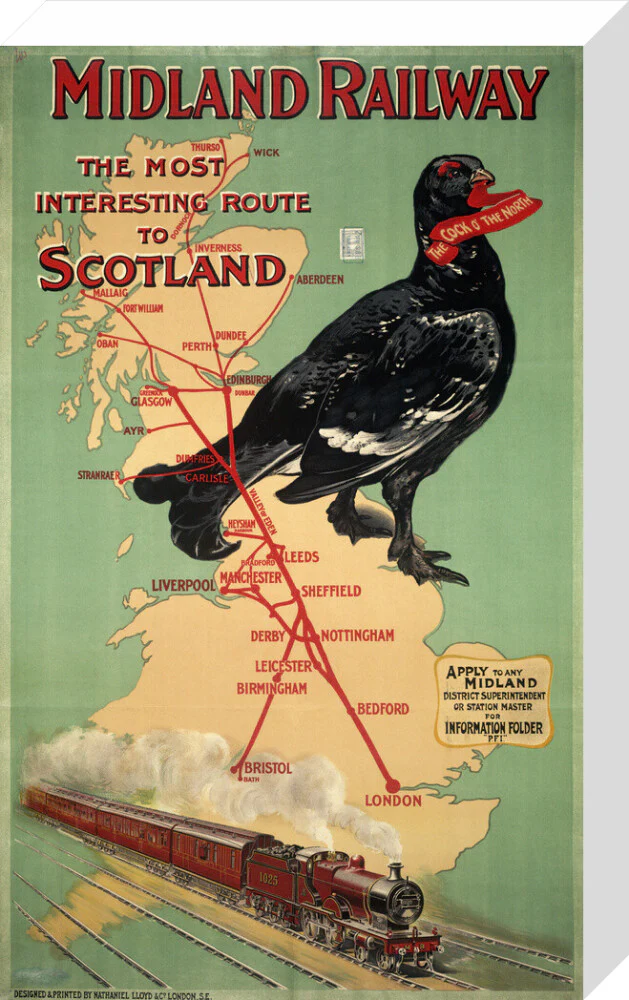 'Midland Railway - The Most Interesting Route to Scotland'. MR poster;1907 - Image 32