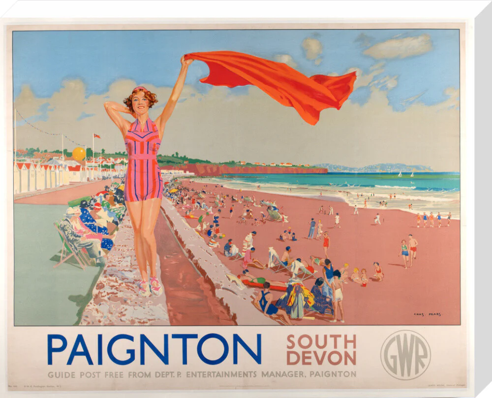 GWR Poster 'Paignton, South Devon' by Charles Pears 1938 - Image 33