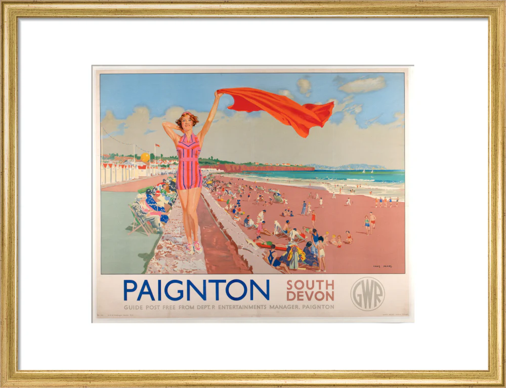 GWR Poster 'Paignton, South Devon' by Charles Pears 1938 - Image 48