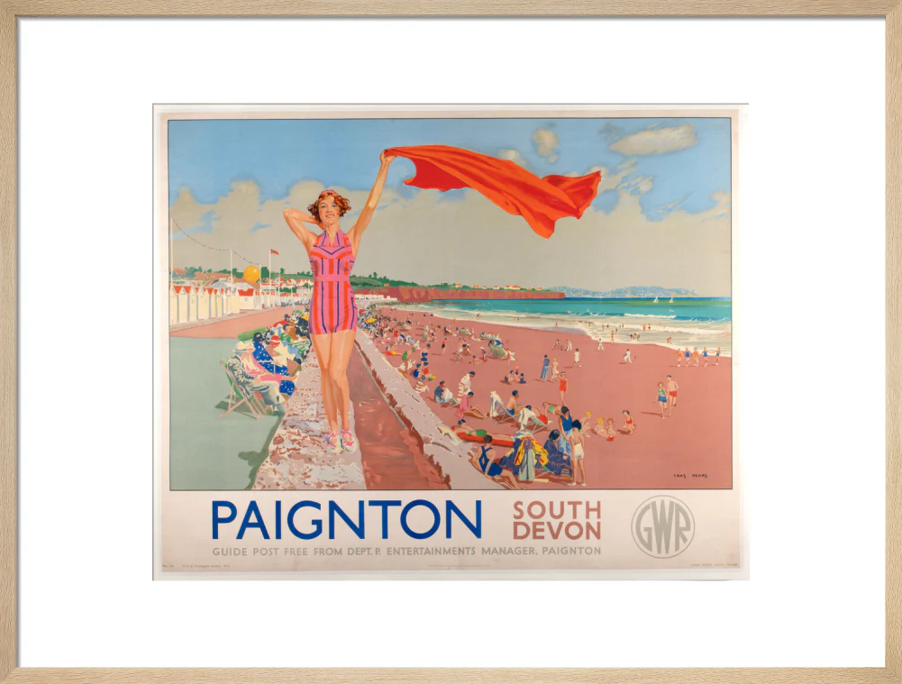 GWR Poster 'Paignton, South Devon' by Charles Pears 1938 - Image 54