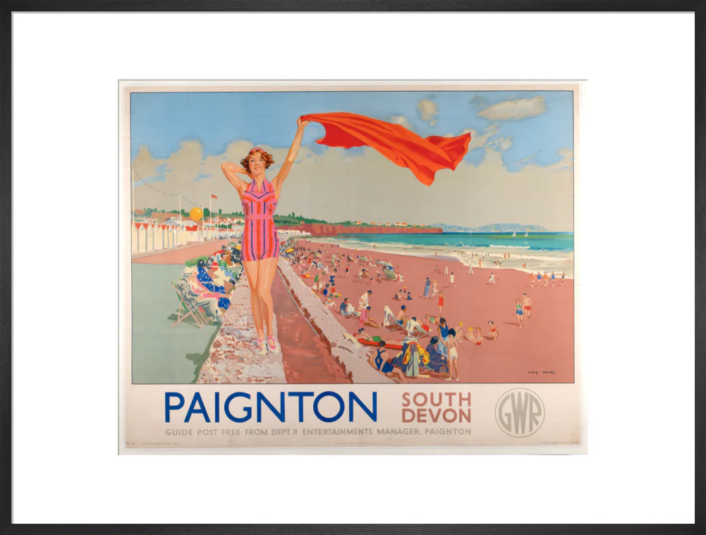 GWR Poster 'Paignton, South Devon' by Charles Pears 1938 - Image 56