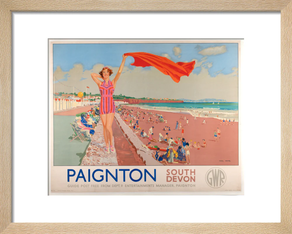 GWR Poster 'Paignton, South Devon' by Charles Pears 1938 - Image 6