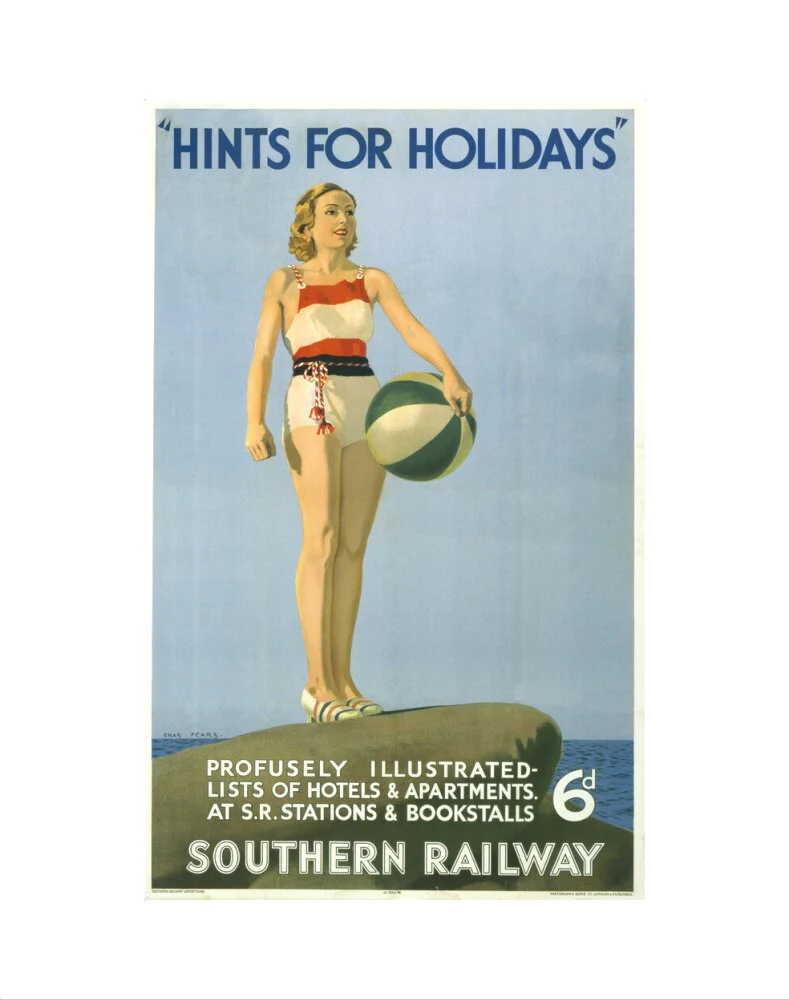 Poster, Southern Railway ' Hints for holidays' by Charles Pears - Image 2