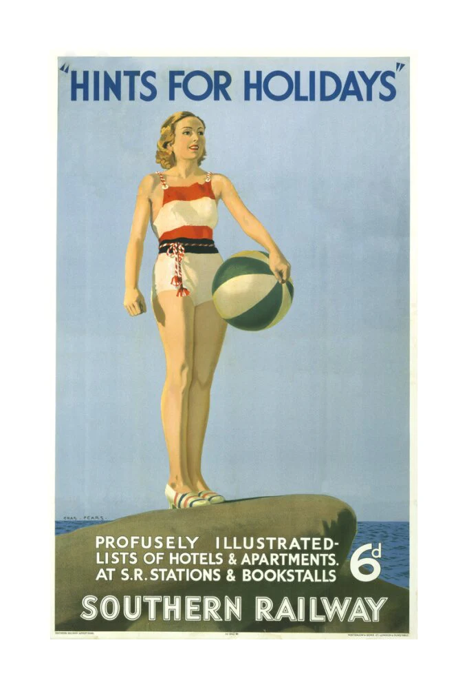 Poster, Southern Railway ' Hints for holidays' by Charles Pears - Image 29