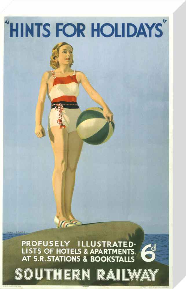Poster, Southern Railway ' Hints for holidays' by Charles Pears - Image 32