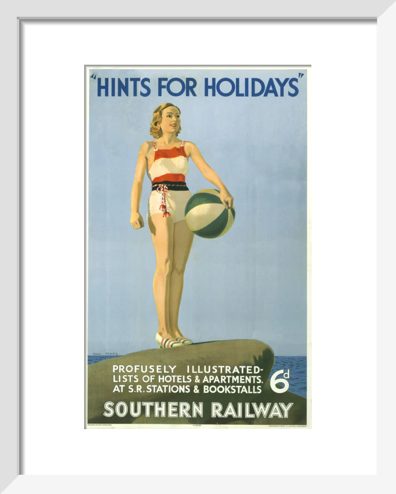 Poster, Southern Railway ' Hints for holidays' by Charles Pears - Image 37