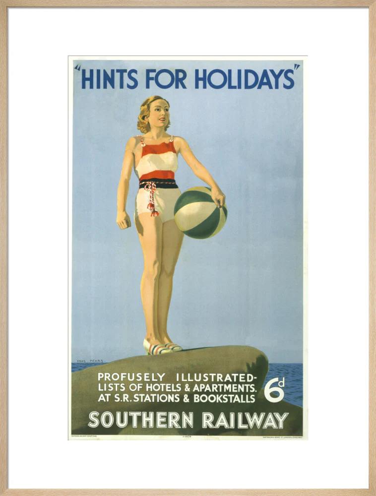 Poster, Southern Railway ' Hints for holidays' by Charles Pears - Image 59