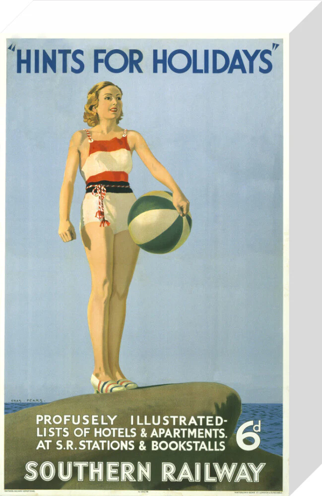 Poster, Southern Railway ' Hints for holidays' by Charles Pears - Image 64