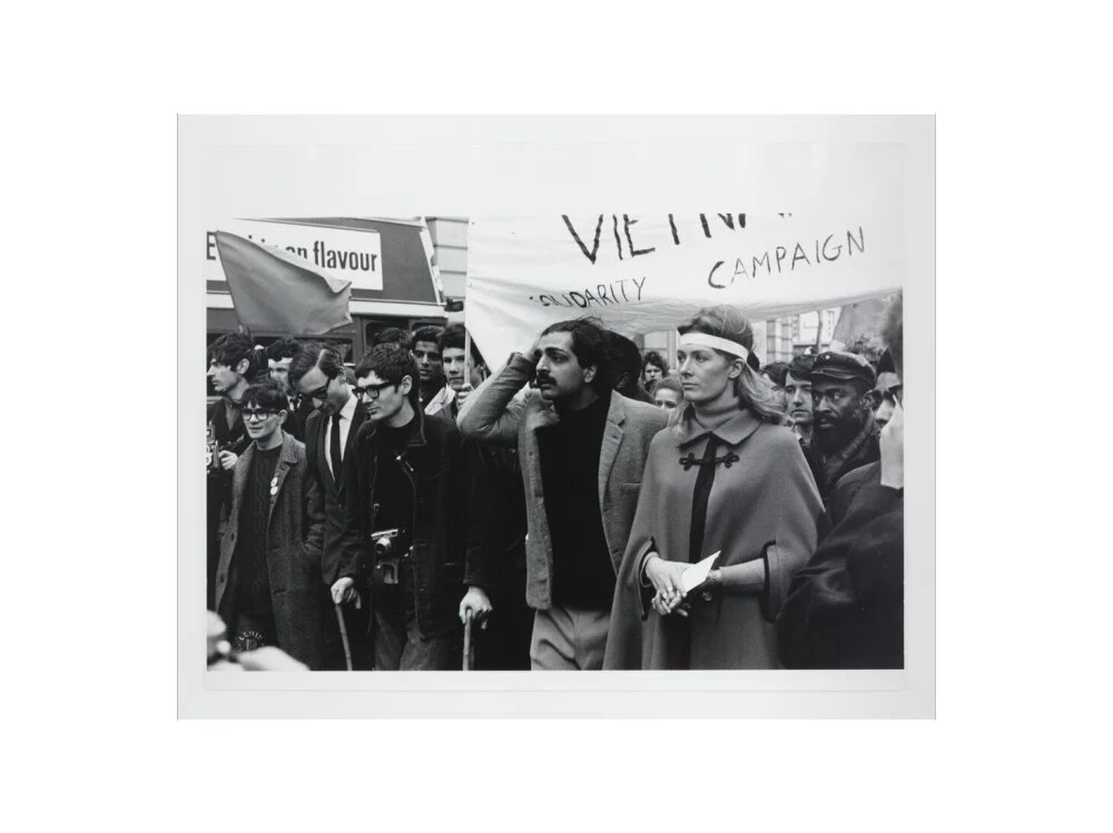Vanessa Redgrave and Tariq Ali during an anti-Vietnam War demonstration in London, 27 October 1968 - Image 55