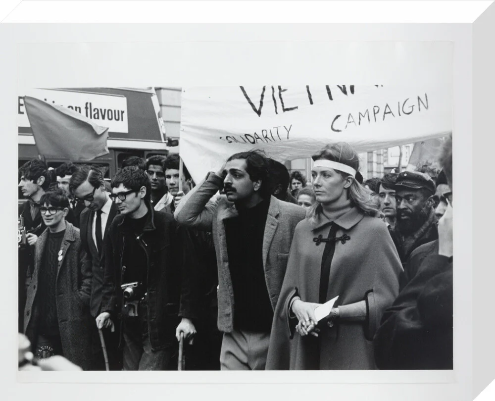 Vanessa Redgrave and Tariq Ali during an anti-Vietnam War demonstration in London, 27 October 1968 - Image 65