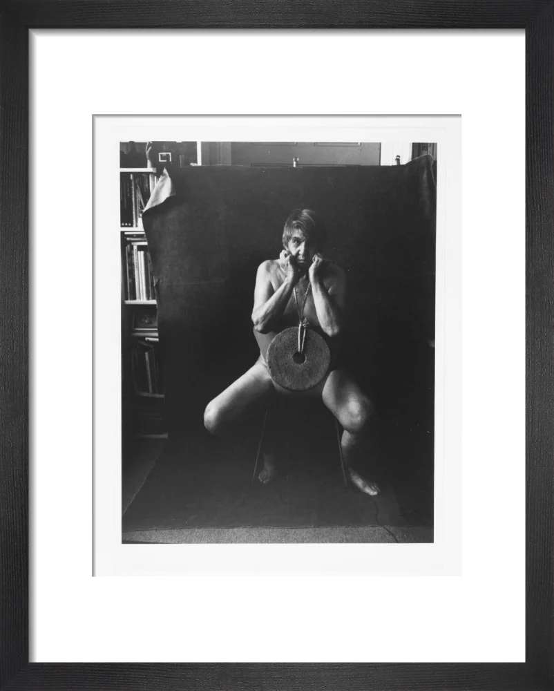 Photograph entitled 'Self Portrait with Mill Stone' - Image 3