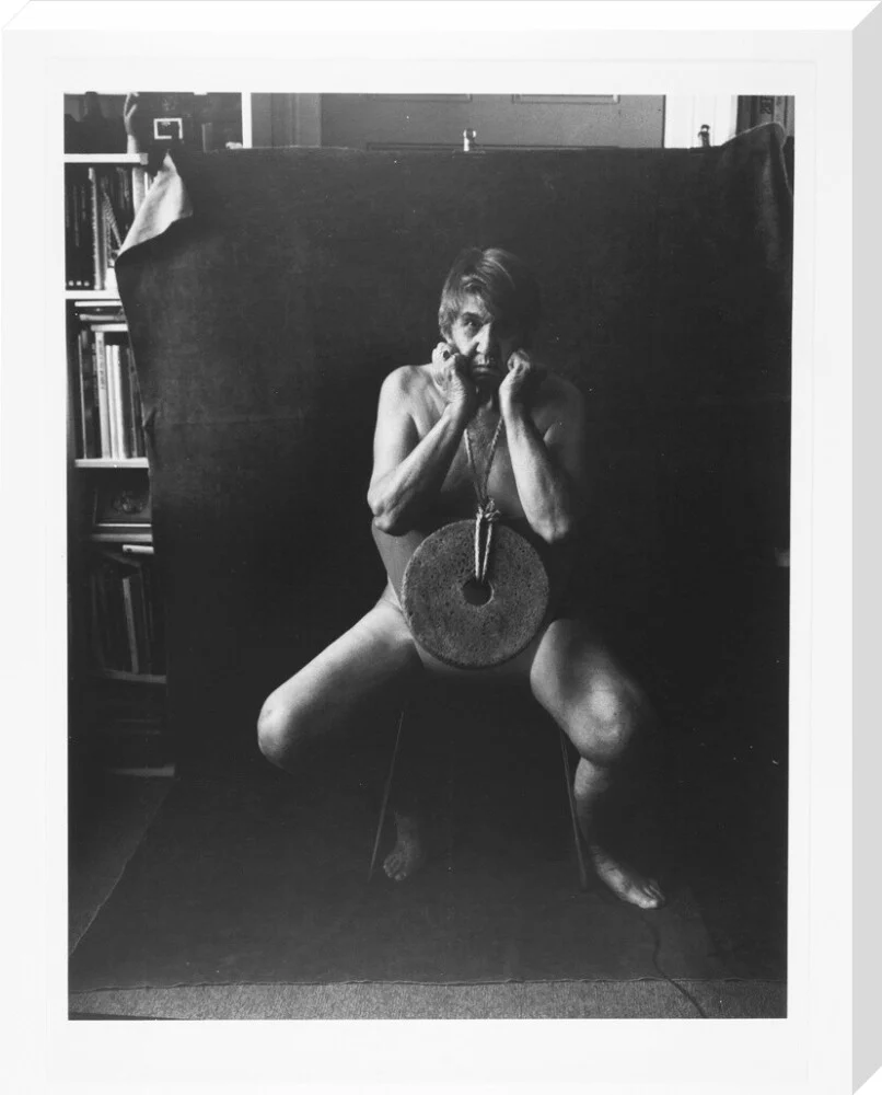 Photograph entitled 'Self Portrait with Mill Stone' - Image 34