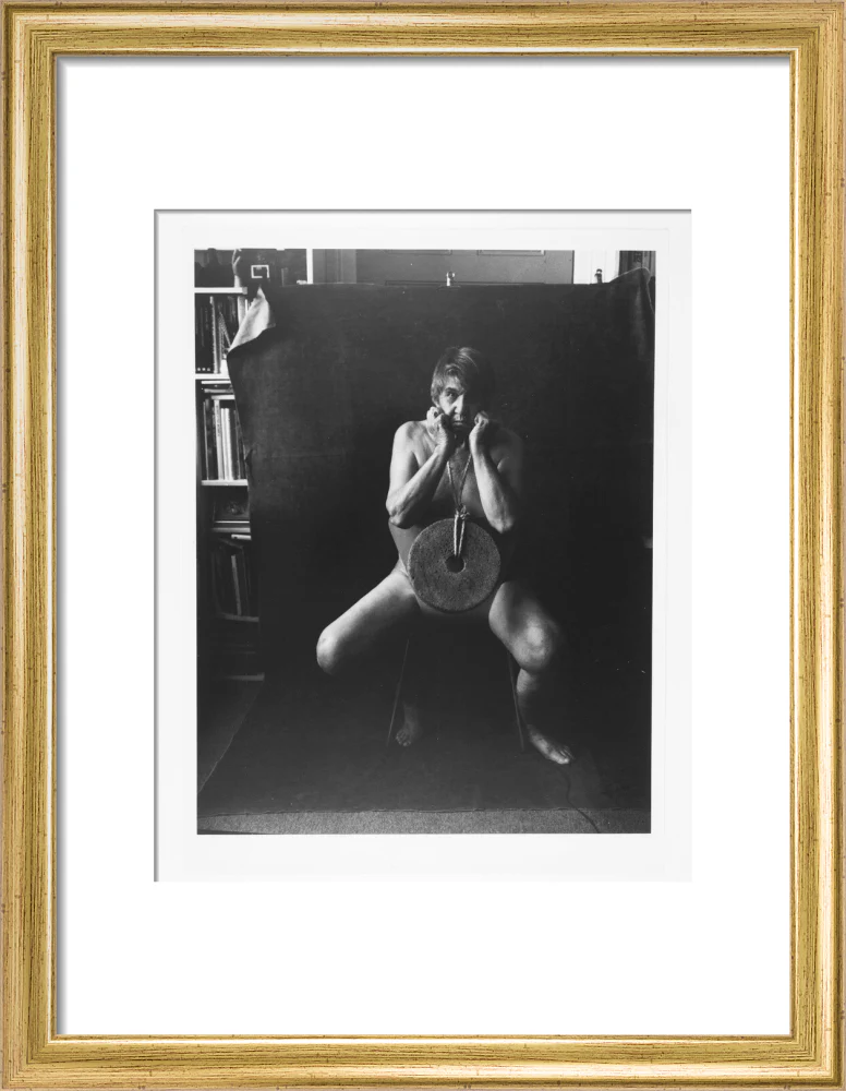 Photograph entitled 'Self Portrait with Mill Stone' - Image 43