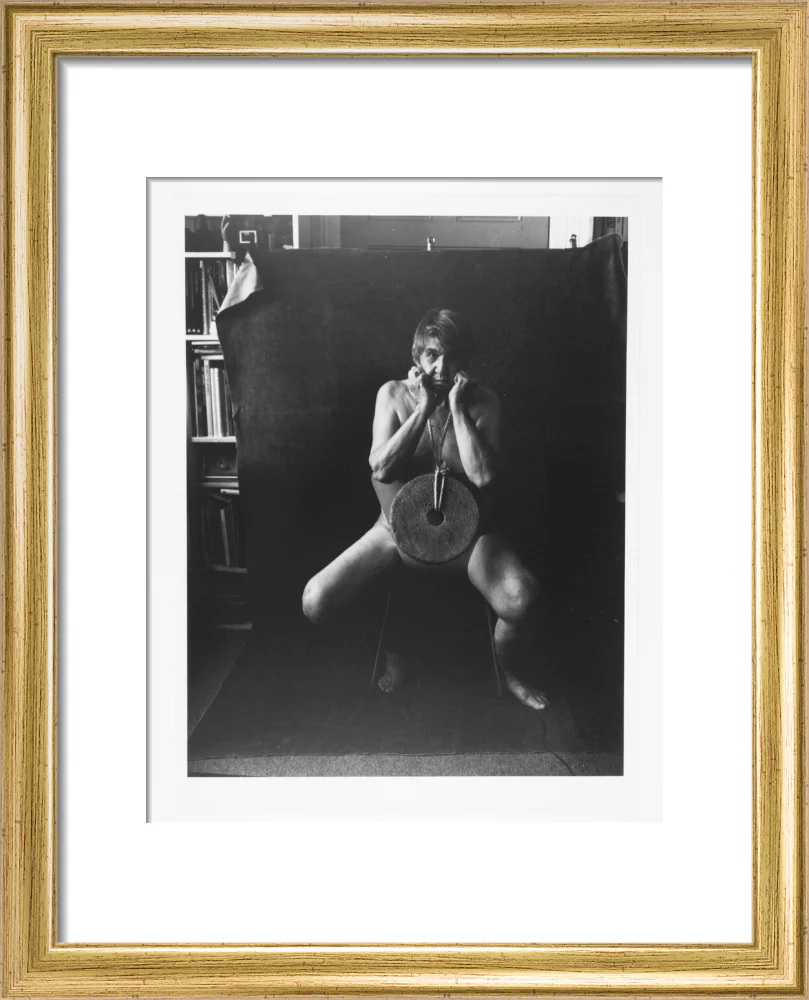 Photograph entitled 'Self Portrait with Mill Stone' - Image 5