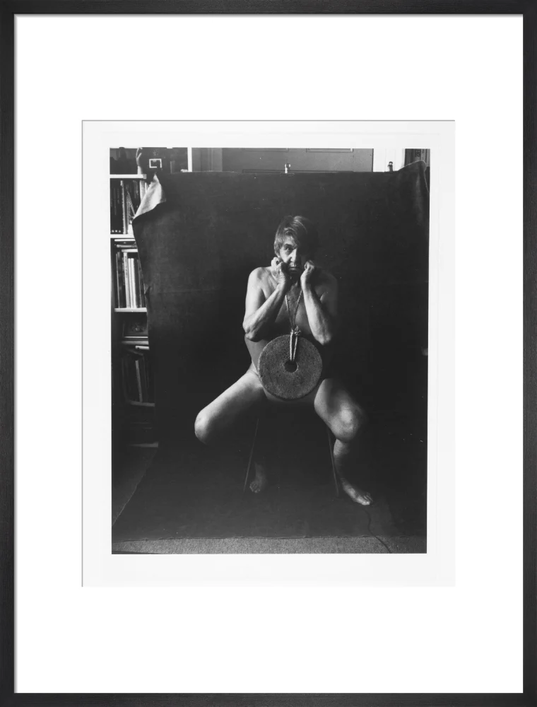 Photograph entitled 'Self Portrait with Mill Stone' - Image 51