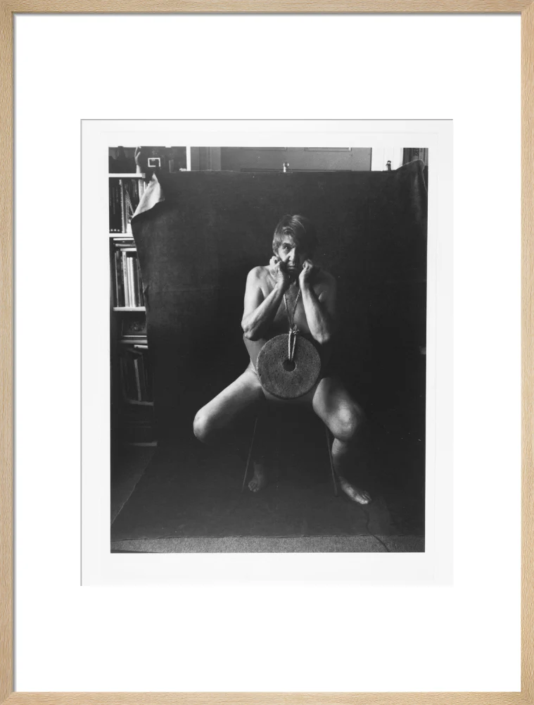 Photograph entitled 'Self Portrait with Mill Stone' - Image 54