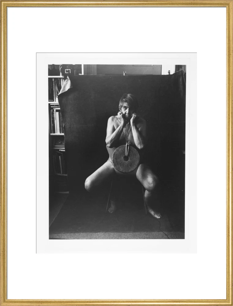 Photograph entitled 'Self Portrait with Mill Stone' - Image 58