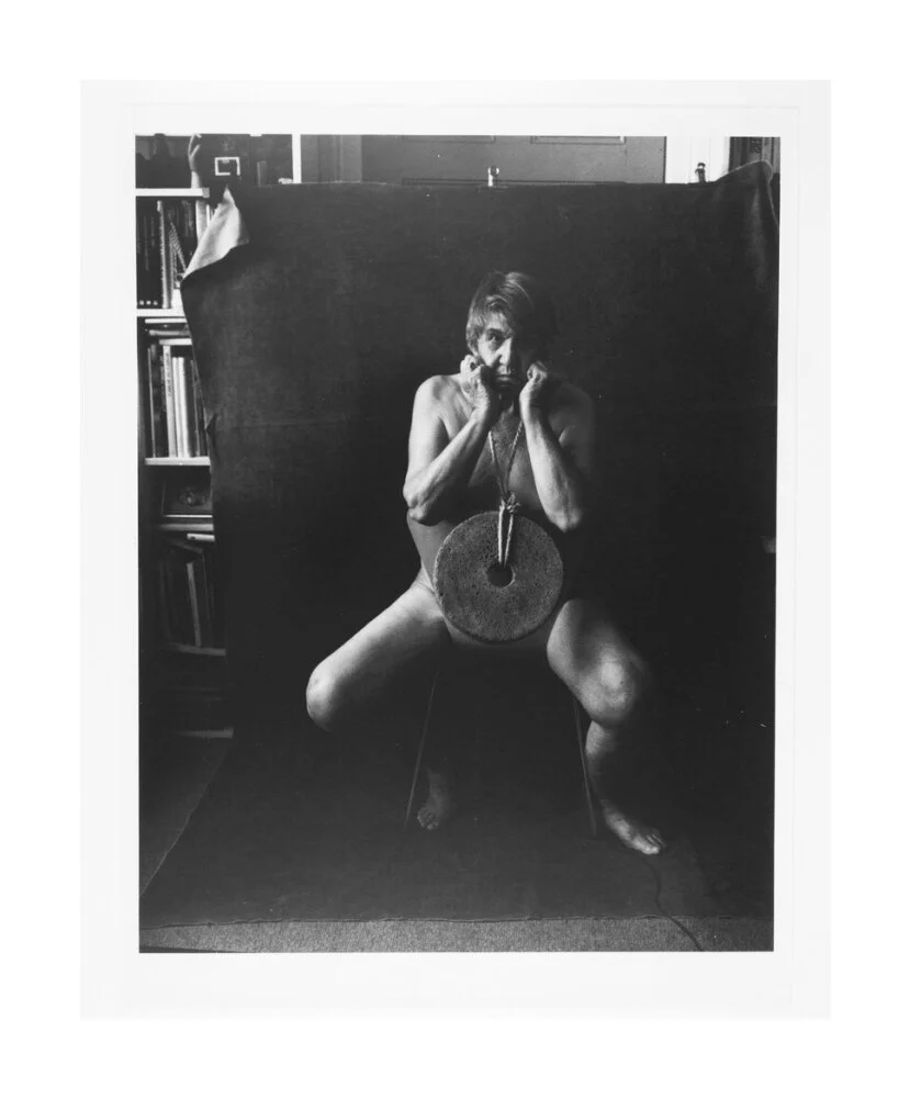 Photograph entitled 'Self Portrait with Mill Stone' - Image 62