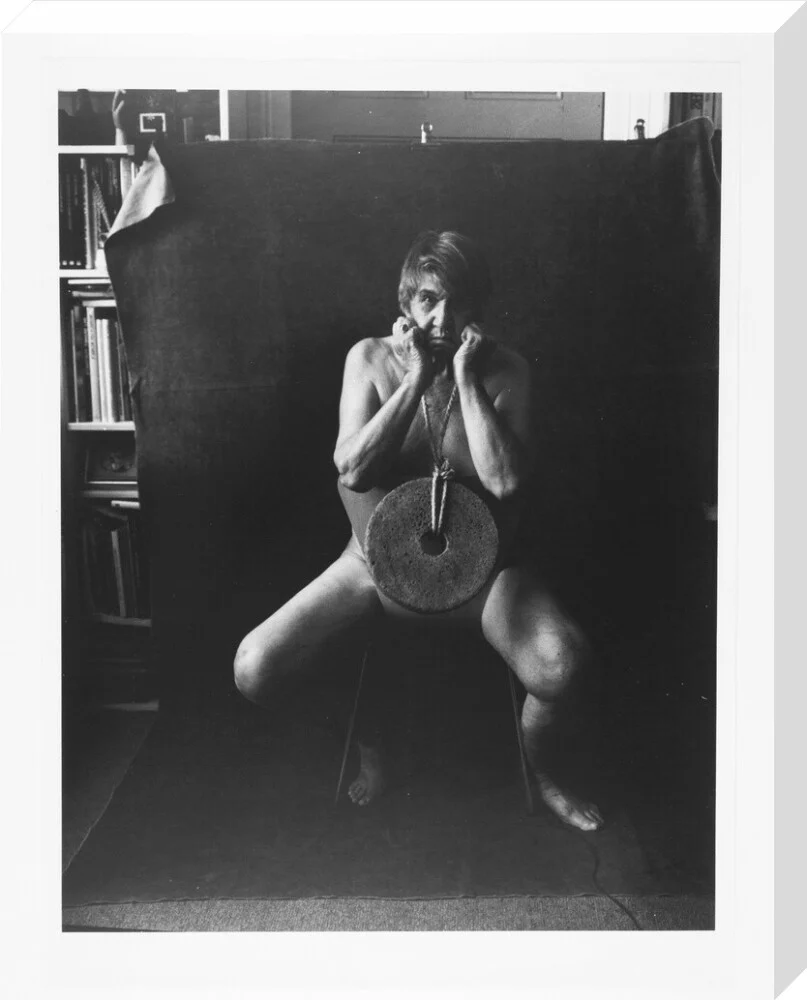 Photograph entitled 'Self Portrait with Mill Stone' - Image 66