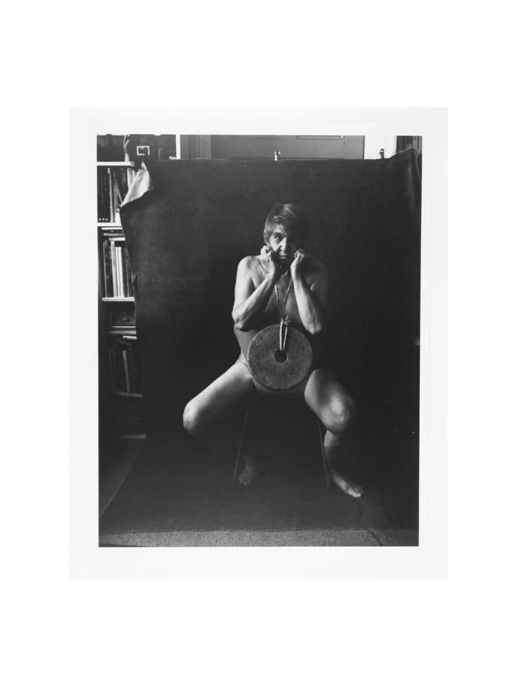 Photograph entitled 'Self Portrait with Mill Stone' - Image 7
