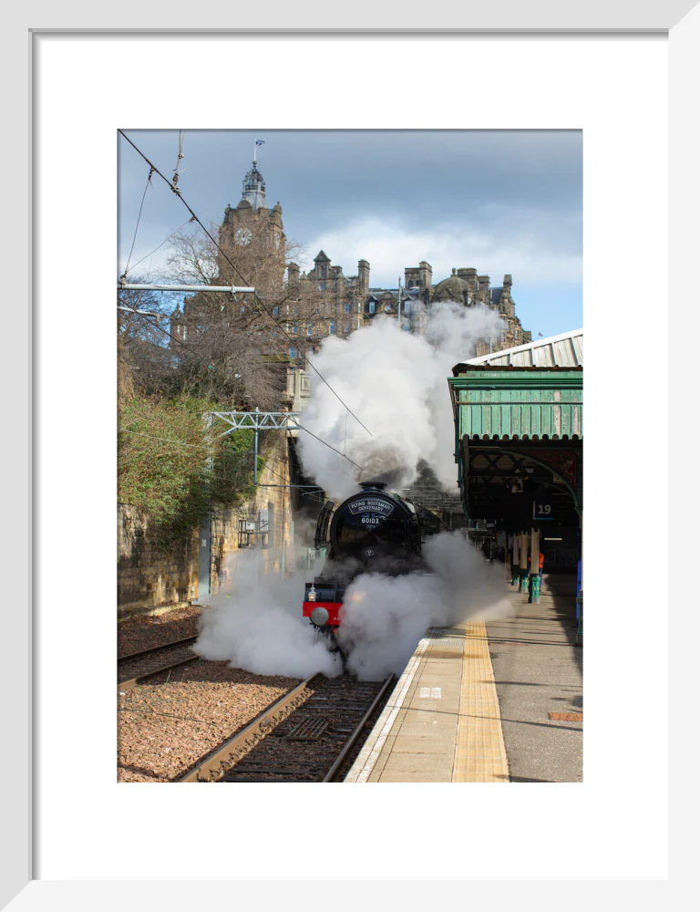 Flying Scotsman leaving Waverley Station, Edinburgh. - Image 42