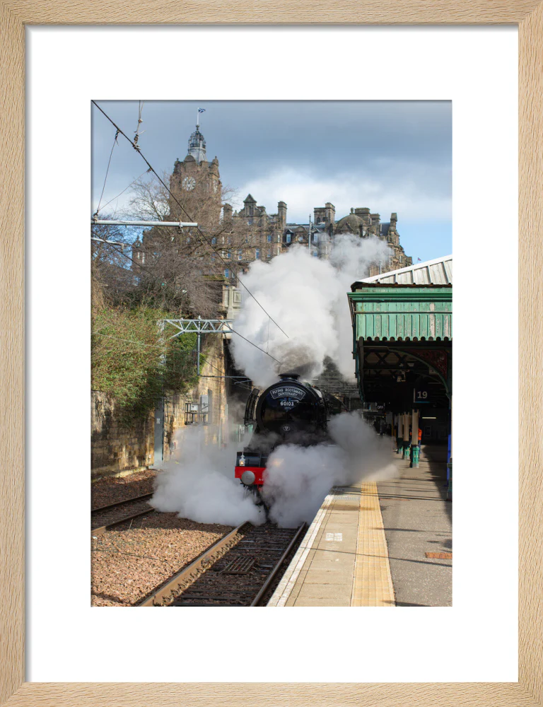 Flying Scotsman leaving Waverley Station, Edinburgh. - Image 44