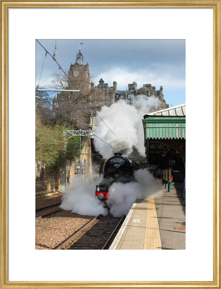 Flying Scotsman leaving Waverley Station, Edinburgh. - Image 53