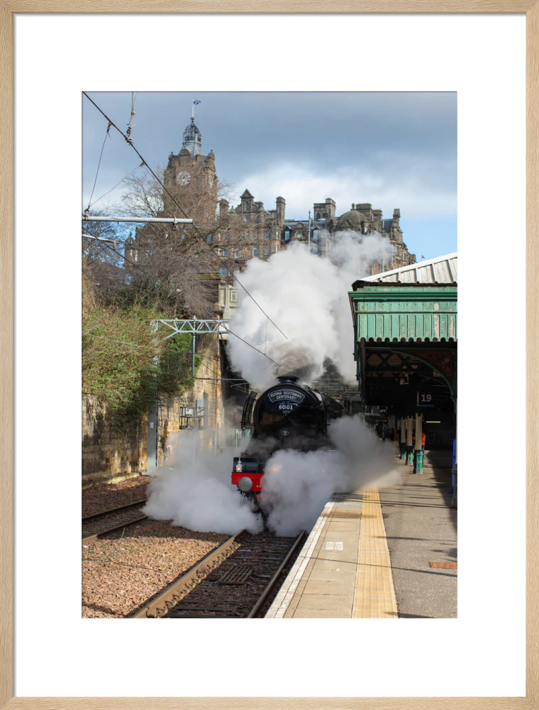 Flying Scotsman leaving Waverley Station, Edinburgh. - Image 54