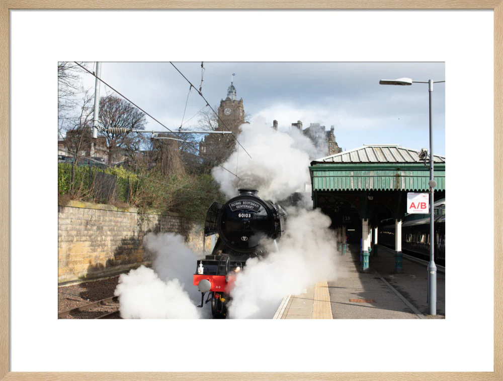 Flying Scotsman leaving Waverley Station, Edinburgh. - Image 54