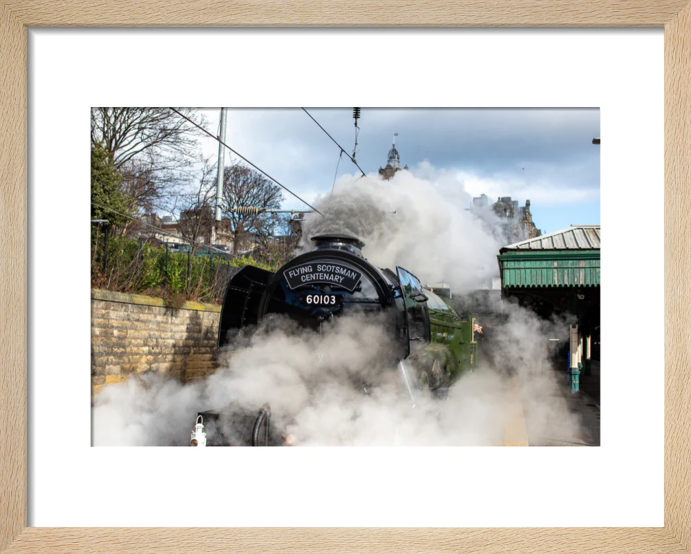 Flying Scotsman leaving Waverley Station, Edinburgh. - Image 39