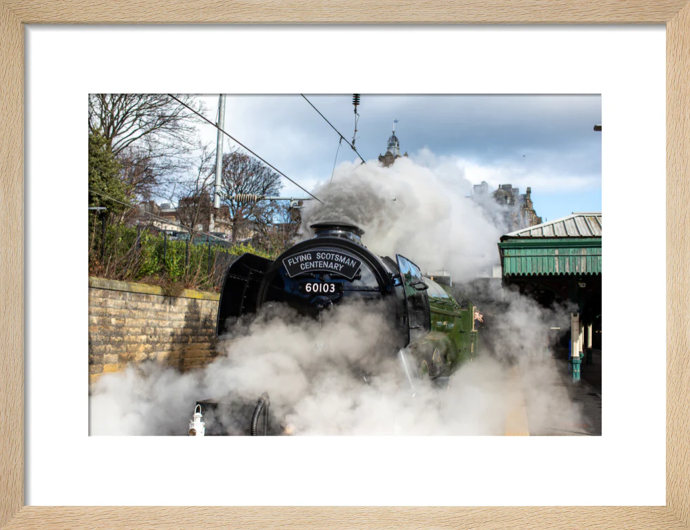 Flying Scotsman leaving Waverley Station, Edinburgh. - Image 44